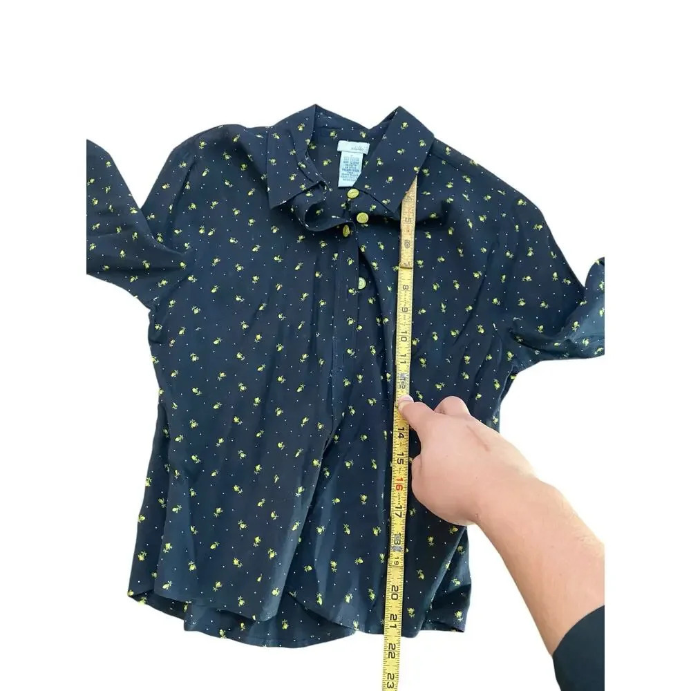 Odille Black Button Down Regular Fit Causal Shirt… - image 5